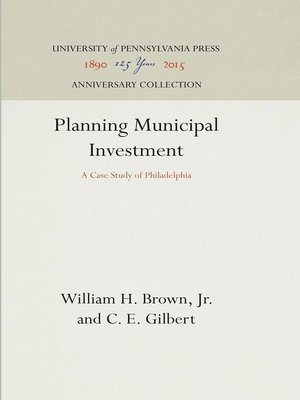 cover image of Planning Municipal Investment